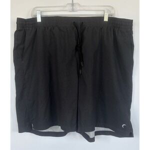 Zyia Active Mens Training Shorts XXL Charcoal Gray Athletic Stretch Gym Running